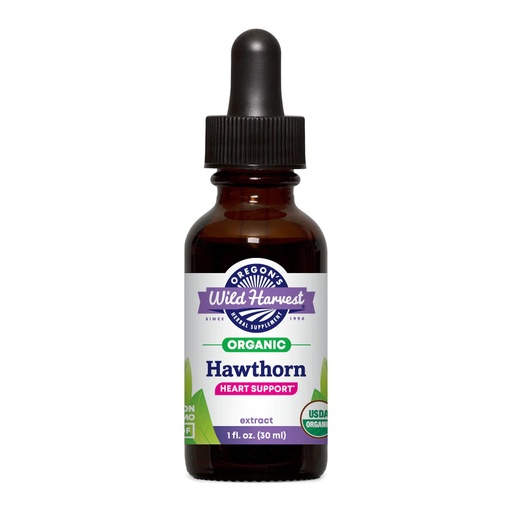 [BRSWIGL7OIMBEFDM] Oregon's Wild Harvest 1:2 Fresh Organic Hawthorn Extract, 1 Fluid Ounce