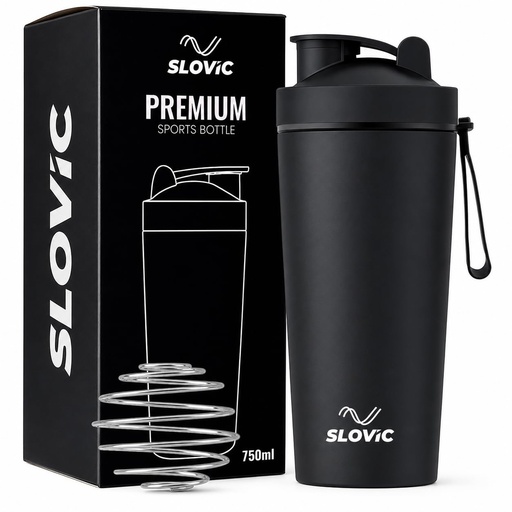 [BRSREHAROIPQIFDK] SLOVIC Stainless Steel Shaker for Gym [750 ML] | Protein Shaker Bottle