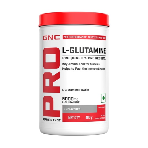 [BRSWYZT6PIAWKA34] GNC PRO PERFORMANCE L-Glutamine | 5000mg Per Serving | Supports Muscle Recovery, Gut & Immune Health | Gluten-Free, Lactose-Free | Unflavoured | 400g