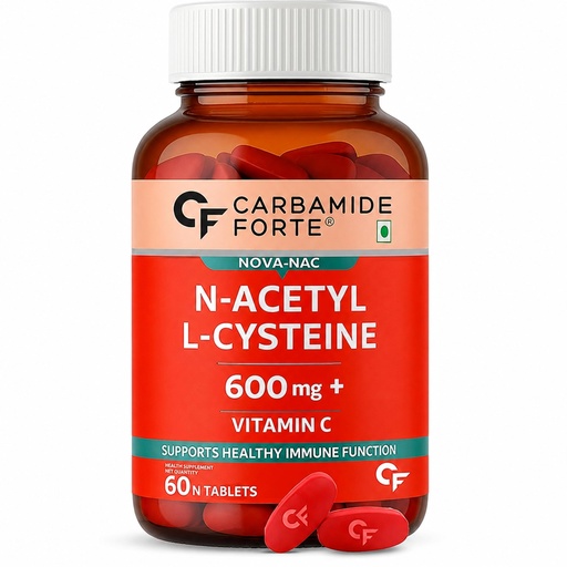 [BRSRM2Q2PIGRUALV] Carbamide Forte Nac Supplement For Lung Detox | N acetyl Cysteine 600mg | Lung Detox For Smokers | Nac 600mg - 60 Tablets