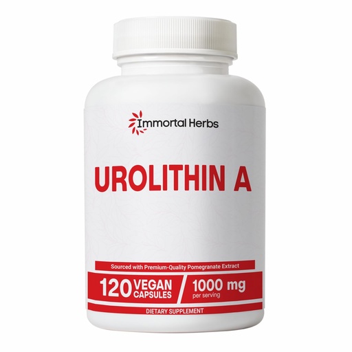 [BRSREFD3OABRUAAU] Urolithin A Supplement 1000mg, 120 Pills, Mitochondrial & Antioxidant Support, Non-GMO and Gluten-Free Urolithin A+ Supplement for Women and Men