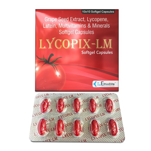 [BRSRECT5CUHB6CT4] Lycopix-LM Softgel Capsules with Lycopene, Lutein, Multivitamins & Minerals (10 g)