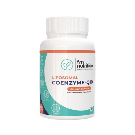 [BRSREYD2CUJWYC3X] Liposomal CoQ10 Ubiquinol 30 Veg Capsules | High Absorption Coenzyme Q10 Supplement | Heart Health, Cellular Energy & Antioxidant Support | Mitochondrial Wellness Formula (200 mg)