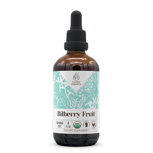 [BRSROZAPBUMBY33V] Bilberry Fruit USDA Organic Alcohol-Free Extract | Dietary Supplement, High-Potency Tincture | Made from Bilberry (Vaccinium Myrtillus) Dried Fruit 4 oz
