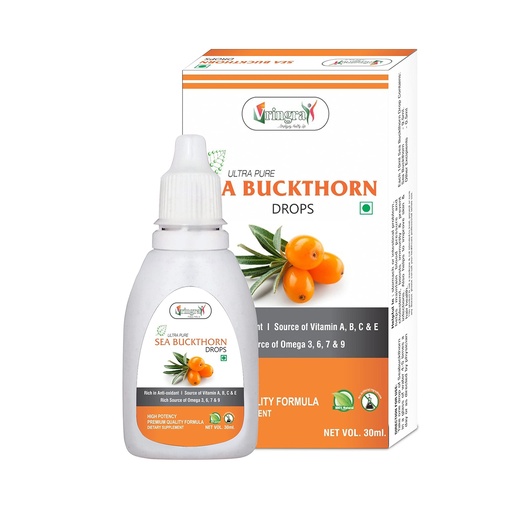 [BRSW2GQHCR6AEADG] Sea Buckthorn Drops | Himalayan Berry Extract | Sea Buckthorn Berries Juice 30ml (Pack of 1)