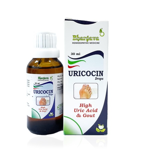 [BRSRAHADDEBBUYAZ] Bhargava Phytolab Uricocin Minims Drops 30ml Aids in Relieving Joint Pain Helps in Reducing Uric Acid Reduces Joint Inflammation