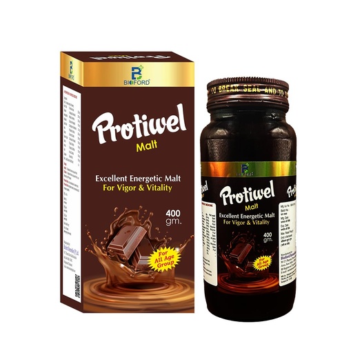 [BRSROAIOOEPGOCQY] Protiwel Malt Health Drink | For Strength, Immunity and Overall Health Support | For Kids & Adults 400g (Pack of 1)