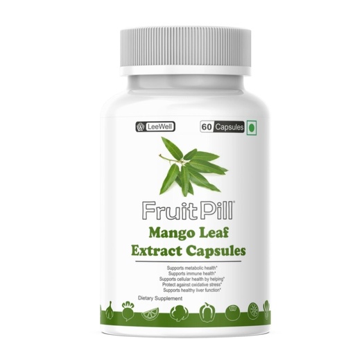 [BRSRYEAQCR7WCG3X] by LeeWell Mango Leaf Extract 250mg | 60% Mangiferin, Mangifera Indica Botanical Supplement, Herbal Mango Leaf Extract, 60 Capsules