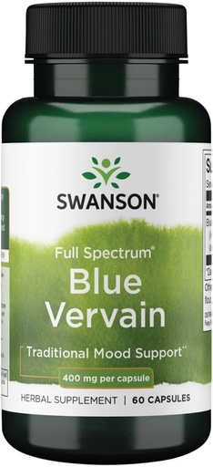 [BRSWIYINO57BWC3O] Swanson Full Spectrum Blue Vervain 400Mg 60 Capsules