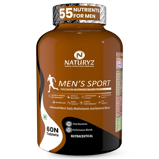 [BRSWGZIZPJYR6FIZ] Naturyz Men's Sport Advanced Daily Immunity Supplement Specialized Multivitamin Tablet -Pack of 60 count