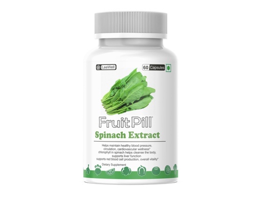 [BRSREAD7AF6R6FD5] by LeeWell Spinach Leaf powder Extract 1200mg Supplement Natural Source of Fiber, Magnesium, Iron (Hemoglobin) and Folate, Rich in Antioxidants, 60 Capsules