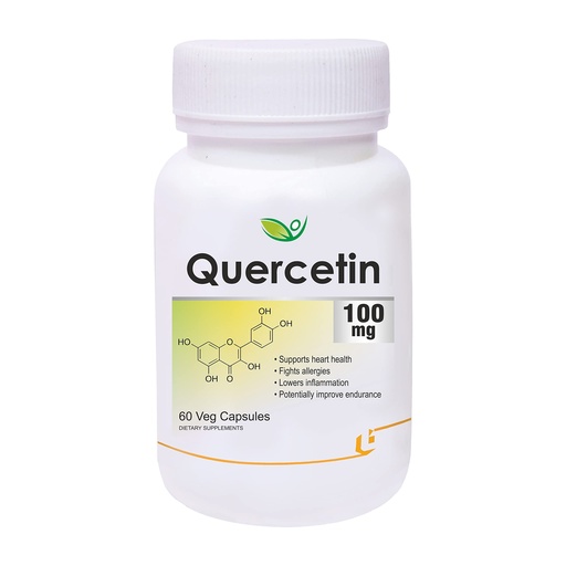[BRSWGAQLAFYAI2TH] Biotrex Nutraceuticals Quercetin 100mg | Supports Energy, Brain & Heart Health | Antioxidant | Cardiovascular & Respiratory Health – 60 Veg Capsules