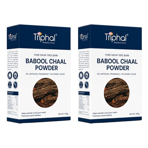 [BRSROHDQOYCWODT2] TRIPHAL Babool Bark Powder - 200g | Edible Grade Babul Chhaal Churna | Karuvelam Pattai/Kikar Chaal Churan | Natural and Pure | Preservative Free