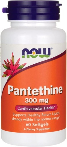 [BRSWIYQ6CACAIETE] Now Foods Pantethine 300mg 60 Sgels by Now Foods, 1.0 Count