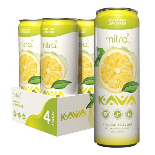 [BRSROGI2O4CRYEYZ] MITRA9 Botanical Beverages - Lemonade Sparkling Kava Drink With Kava Root Extract - Mood Enhancer - Plant Based - Promotes Natural Calm & Clarity (12 Fl. Oz) (4)