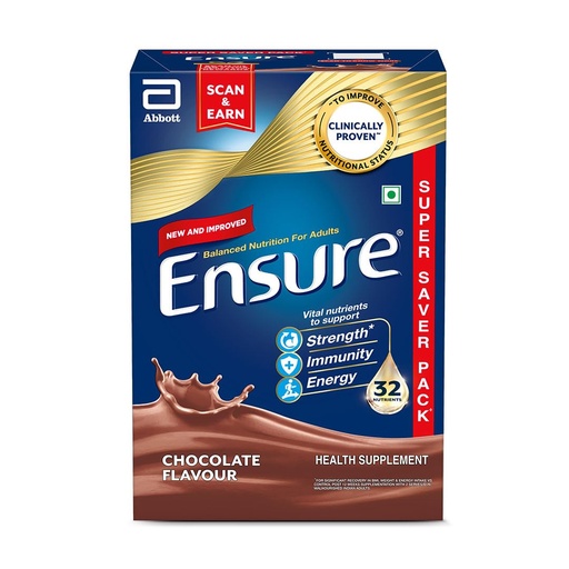 [BRSRMHQTBB5AIF3A] Ensure No 1 Nutritional Supplement Drink in the world, 32 nutrients High Protein,Calcium,Vit D, Chocolate 950g