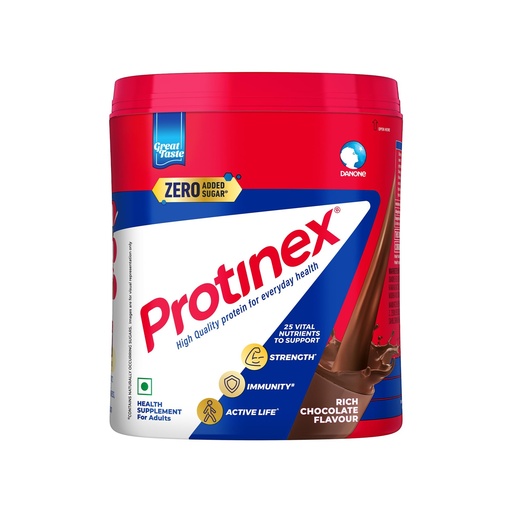 [BRSWKHY2O5YW2GDI] Protinex Rich Chocolate, 400g | Get 40% daily protein requirement for strong muscles when prepared with 200ml milk | High Protein | Zero Added Sugar | Nutritional Drink for Men and Women