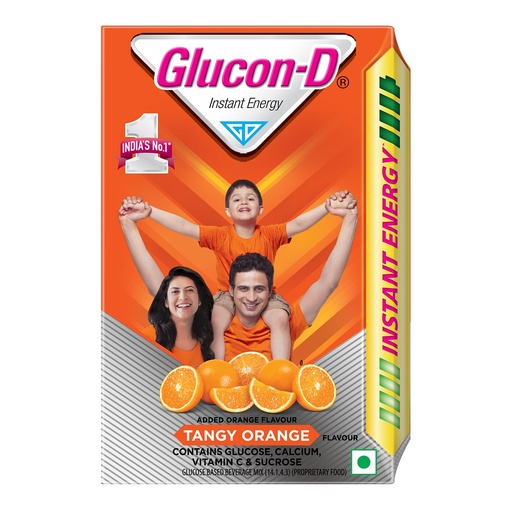 [BRSWGHADBEPWMHI3] Glucon-D Instant Energy Drink Powder Refill 450 gm | Energy, Recovery, Immunity | Tangy Orange