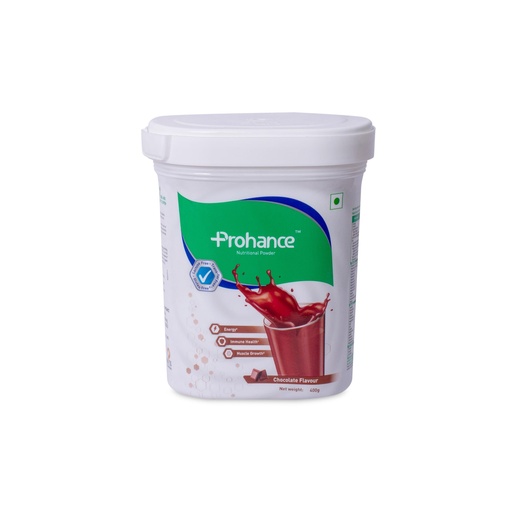 [BRSWGGQ2PIFWA3TX] Prohance Complete Balanced Nutritional Chocolate Drink - 400g | Triple Protein Blend, 34 Nutrients, 221 Kcal per Serving | PDCAAS 1 Protein, Lactose-Free, Gluten-Free, Trans Fat-Free