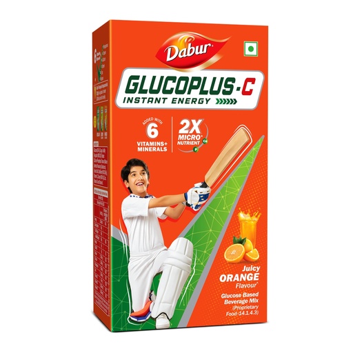 [BRSWKZIABQIGCG3G] Dabur Glucoplus C Instant Powder Energy Glucose (Orange Flavour) - 1kg | Replenishes Energy with 6 Added Vitamins and Minerals | Vitamin C and Zinc Helps Boost Immunity | Calcium, Phosphorus and Vitamin K Support Bone Health.