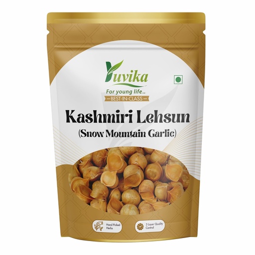 [BRSWGZY7CQOW2YDX] Yuvika Kashmiri Lehsun - Snow Mountain Garlic - Allium sativum - Lesun 400 Grams