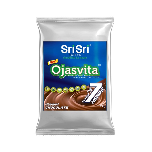 [BRSWKHY5BQOBOF3H] Sri Sri Tattva Chocolate Ojasvita | For Sharp Mind and Healthy Body | Milk Mix | Goodness of 7 Herbs| Immunity Booster – 1kg Foil Pack