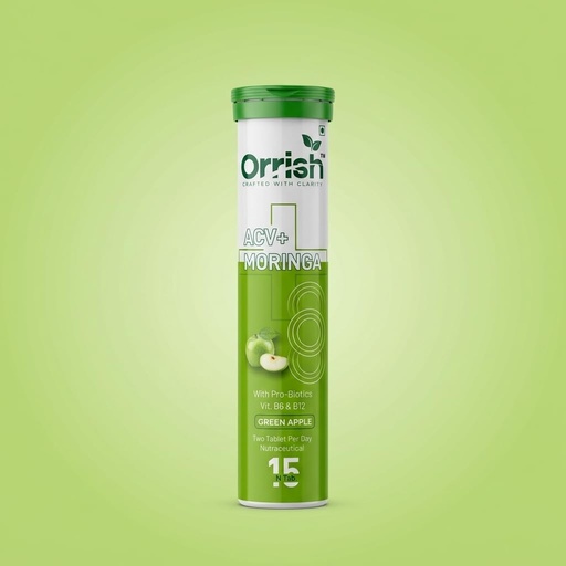 [BRSRYEL7PJ4G2F35] ACV Moringa Probiotic Tablets with Inulin & Vitamins