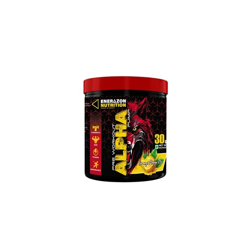 [BRSRYEALBUIRQHYZ] Pre Workout Alpha Pump | Orange Mango Mix Flavour | 150g