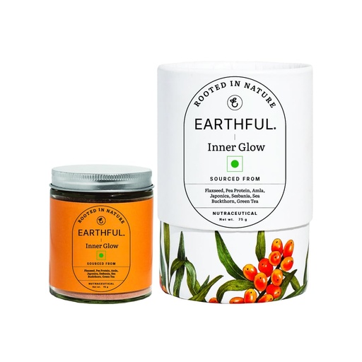 [BRSRMZAPCQNAEH32] Earthful Plant-Based Collagen Supplement with Biotin & Omega 3 | 30-Day Glow Boost for Youthful Skin, Hydration & Radiance |100% Vegan, Easy Absorption Formula | 75 g