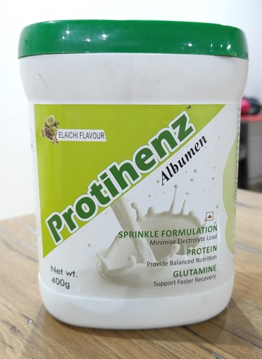 [BRSRAAAKBV4GGE3P] Elaichi Flavour Protein Supplement, 400g, Sprinkle Formulation with Glutamine