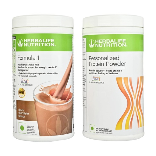 [BRSWGED3BECRY3L2] Herbalife Formula 1 with Personalized Protein Powder(400gm) 900gm (Dutch Chocolate)