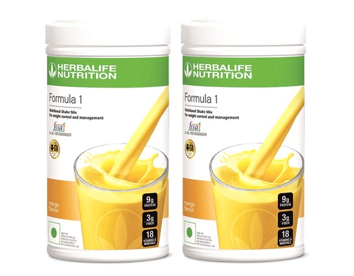 [BRSWKFA6PJYGYADO] Herbalife formula 1 Nutritional Shake - 1 kg (Mango, Pack of 2)