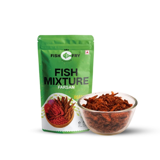 [BRSRECQPC4CQECTL] Dry Fish Fry Fish Mixture Farsan – Ready to Eat Seafood Snack | High Protein | Authentic Coastal Taste | No Preservatives | 150g | (Pack of 1 | 150g |)