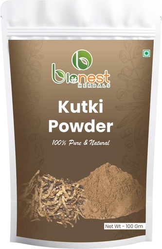 [BRSRAHYFB57RMFYU] Kutki Powder - 100 gm | Picrorhiza Kurroa | Katuki | Kutaki | Liver Detox & Blood Sugar Support | Ayurvedic Herb