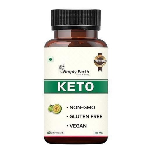 [BRSW2BALCQFQMFLL] Simply Earth Natural Keto Weight Management Supplement, Belly Fat Burner for Men and Women (Green Coffee + Green Tea + Garcinia Cambogia) - 60 capsules