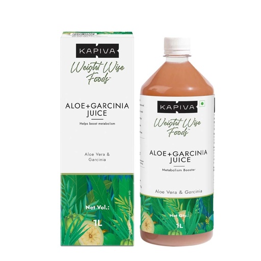 [BRSWGEALBYFR43LO] Kapiva Aloe Vera + Garcinia Juice | Garcinia Cambogia for Weight Management and Detox | No Added Sugar (1L)