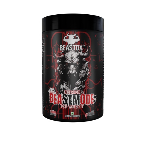 [BRSRGBD7CQIWEA33] Extreme Beast Mode Pre-Workout – Ox Punch Flavor | 4000mg Beta Alanine, 3000mg Citrulline Malate, 200mg Caffeine | Energy, Focus, Endurance & Pumps | 30 Servings (450g)