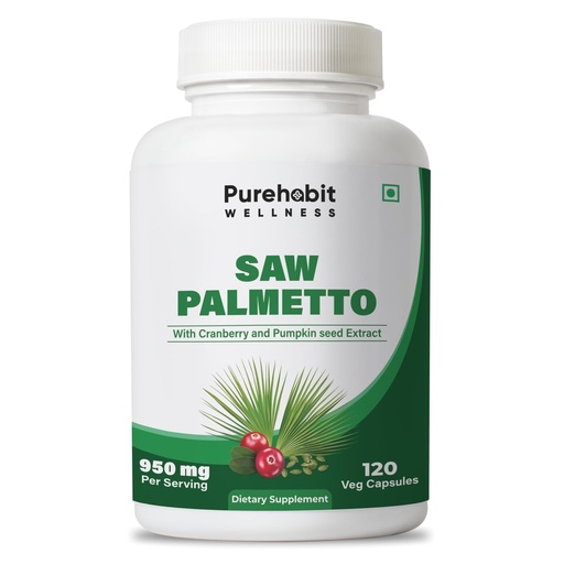 [BRSRYZD3CR6QIYD4] Saw Palmetto 950mg with Cranberry & Pumpkin Seed for Men