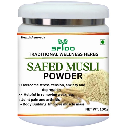 [BRSROGDQBAIA4ADK] Safed Musli Powder Natural Body Stamina 100 g Energy
