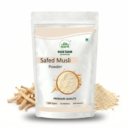 [BRSRGCD6BB7RQHI6] Safed Musli Root Powder 50g | Natural Herbal Supplement for Energy, Stamina & Vitality Support | Pure, No Additives | Ayurvedic Powder for Men & Women