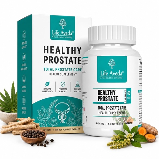 [BRSRYGD3BV6RM235] Life Aveda Healthy Prostate Care Capsule for men - 60 Capsules – Ayurvedic Prostate Support Supplement with Gokshura & Other Herbal Extracts – Helps Support Urinary Flow & Men’s Wellness