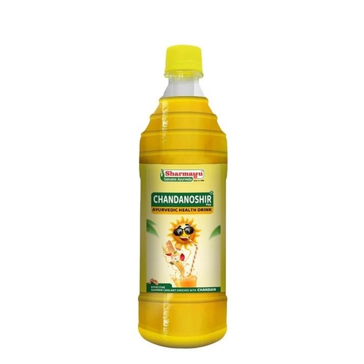 [BRSREZQNCMFRMEL7] Sharmayu Chandnoshir Pey Ayurvedic Summer Drink – Natural Energy Booster with Sandalwood, Rose Water, Brahmi & Cardamom | Cooling Herbal Tonic for Heat Stroke, Hydration & Stress Relief | 700ml