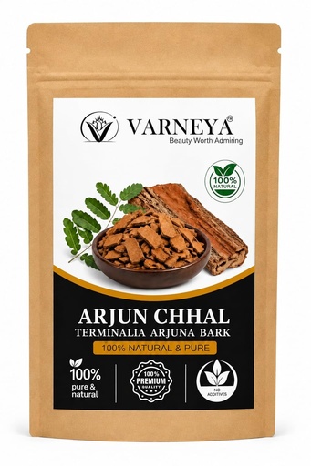[BRSRYZYKCUGQMFL4] Naturals Organic Arjun Chhal (Terminalia Arjuna) 100g | Premium Dried Arjuna Bark | 100% Pure Natural Ayurvedic Herb | Chemical-Free | Ideal for Herbal Tea, Kadha & Traditional Herbal Preparations