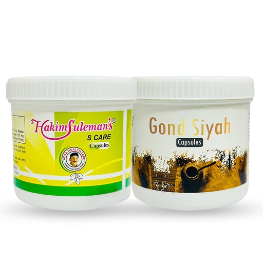 [BRSRYYANCENRSA3A] Hakim Suleman's S Care and Gond Siyah Capsule Combo Pack | Herbal Wellness Pair | Everyday Care Value Combo
