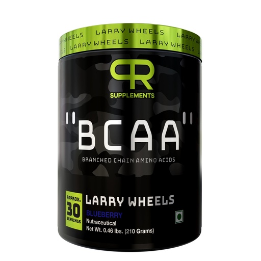 [BRSRYZICOAIWK3TL] Larry Wheels BCAA Powder Blueberry | Branched Chain Amino Acids 2:1:1 | Muscle Recovery & Lean Muscle Support | 30 Servings | 210g