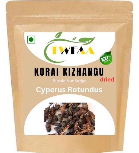 [BRSRA2QDDICGYYDD] TWFAA Korai Kilangu(Kizhangu) Roots/nagarmotha/Cyperus Rotundus/Nut Grass Root, (250 grams)