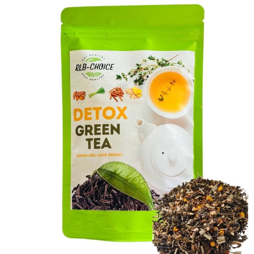 [BRSROBL2CANBUDTP] Rlb Choice-Detox Loose Leaves Green Tea-Your Path To Wellness-Purity In Every Sip, Better Digestion, Boost Immunity, Skin Glow,200 Grams