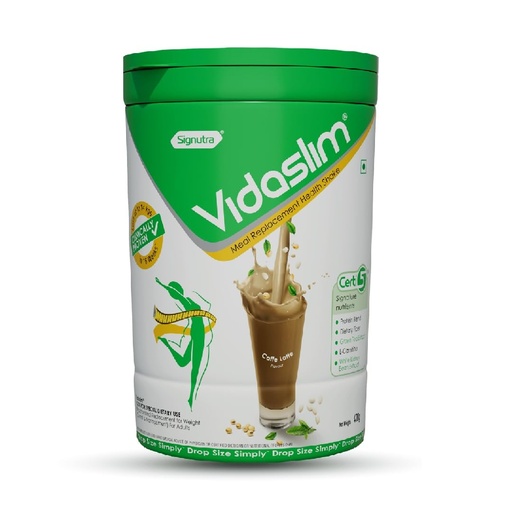 [BRSROBARCMAQACQZ] Vidaslim Caffe Latte 400g - Protein Powder For Men & Women Weight Control & Management | Clinically Proven Meal Replacement Protein Health Shake | No Added Sugars | 22.8g Protein Per Serve | Green Tea & White Kidney Bean Extracts