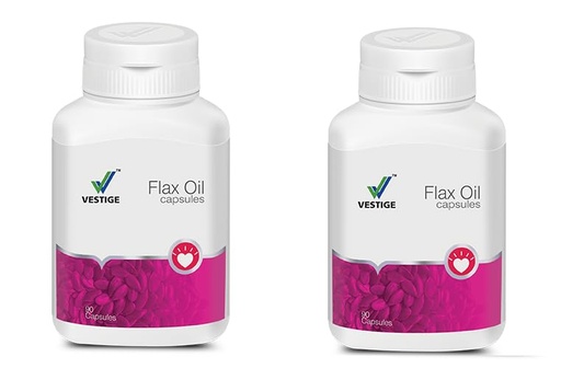 [BRSREBQ5OF7RQHL2] Vestige Flax Oil 90 Capsules Pack Of Combo 2