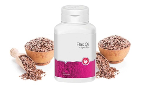 [BRSRGCQROYHBEHL6] Flax Oil capsule, Omega-3 Fatty Acids Supplement, 90 Capsules